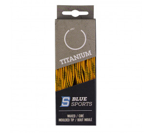 Шнурки для коньков "Blue Sports Titanium Waxed", 304 см, желтый